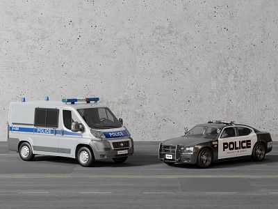 Police car official car 3d model