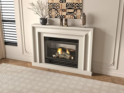 Modern Fireplace 3d model