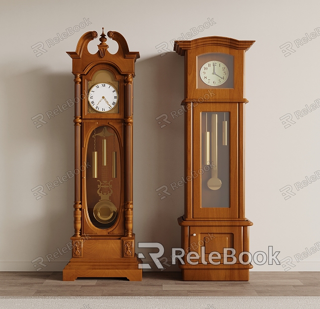 American retro floor clock table clock pendulum clock model