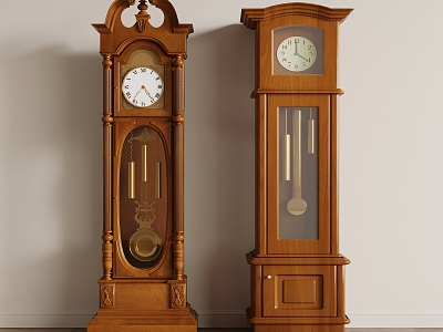 American retro floor clock table clock pendulum clock model