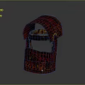 Handcrafted Red Traditional Headwear With Intricate Embroidered Patterns For Daily Use