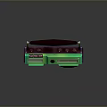 Retro Colorful Portable Computer Speaker With Handle LED Display And Audio Controls