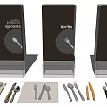 Modern Dining Cutlery Set Including Multiple Spoons Forks Knives For Table Setting
