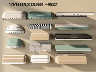 TPHUAXIANG 9527 Various Style Window Awnings With Different Colors And Designs 3d model