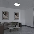 Modern Office Interior With Open Space Bookshelves Desk Office Chairs Large Windows And Plants