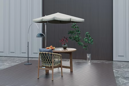 Modern outdoor tables and chairs rattan outdoor tables and chairs 3d model