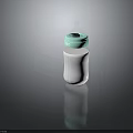 Practical Baby Bottle With Green Lid Transparent Body And 500ml Capacity For Infants