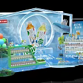 Beverage Exhibition Booth With New Flavor Tea Source And Drink Bottles