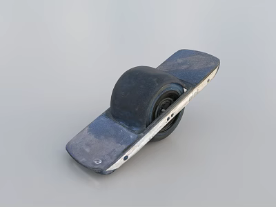Professional Skateboard Sports Equipment With Black Wheels And Wooden Deck For Outdoor Use 3d model