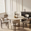 Modern table combination 3d model