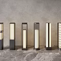 Modern Outdoor Lamps With Various Designs Metal Frame And Glass Shade