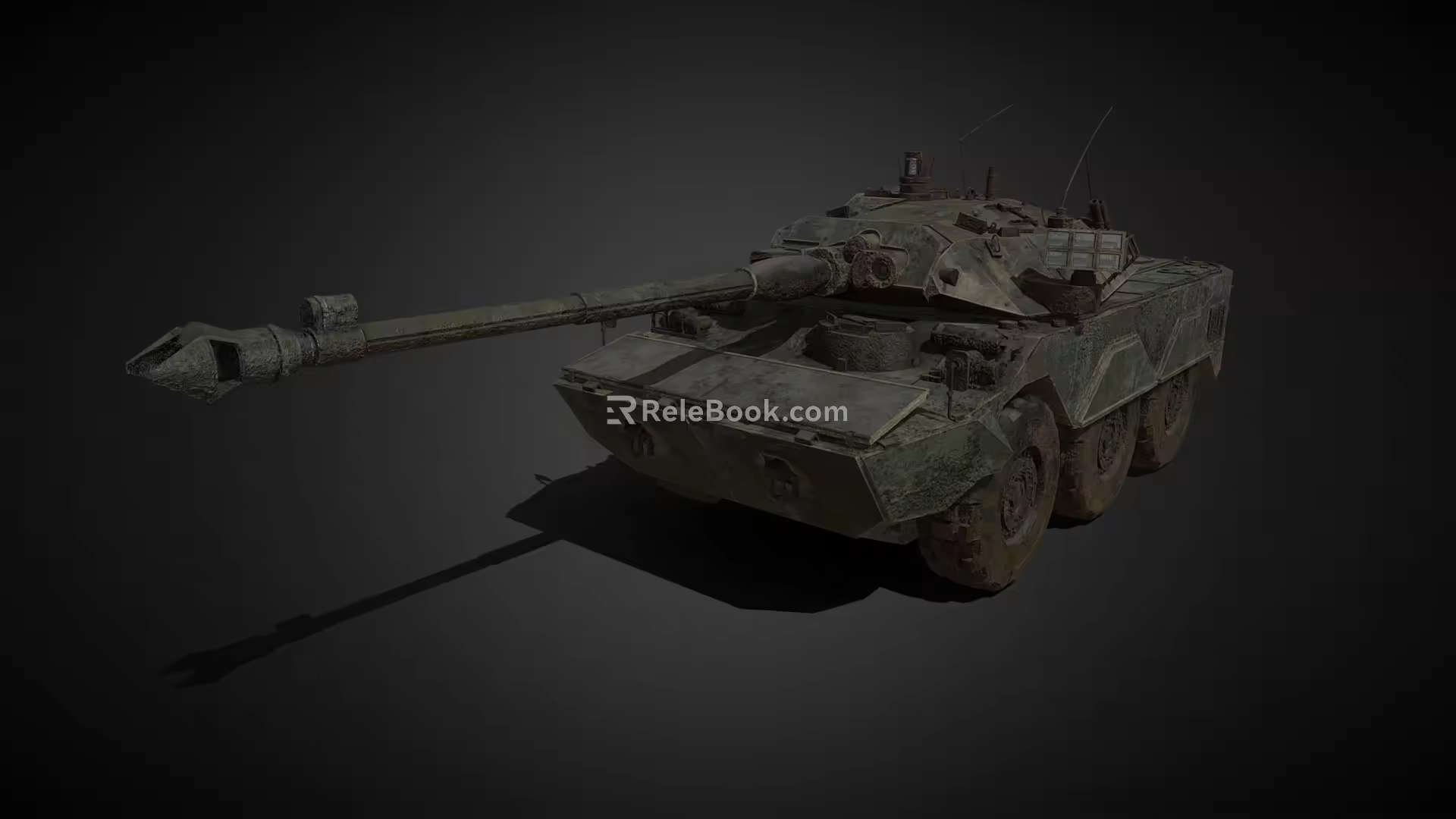 Armored vehicle reconnaissance vehicle AMX 10RC wheeled reconnaissance vehicle infantry fighting vehicle low face number low model simple model game film and television level super realistic 3d model