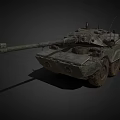 Armored vehicle reconnaissance vehicle AMX 10RC wheeled reconnaissance vehicle infantry fighting vehicle low face number low model simple model game film and television level super realistic 3d model