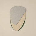 Modern Minimalist Wall Decor with Layered Geometric Shapes and Textured Neutral Tones