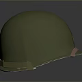 Military Green Helmet With Adjustable Strap Buckle And Durable Protection Design
