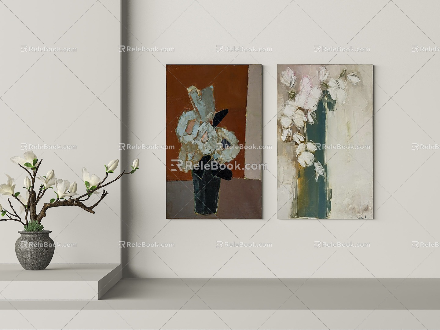 modern decorative painting 3d model