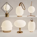 Light Luxury Table Lamp Metal Table Lamp 3d model