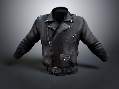 Modern Jacket Leather Jacket Fashion Jacket Casual Jacket 3d model