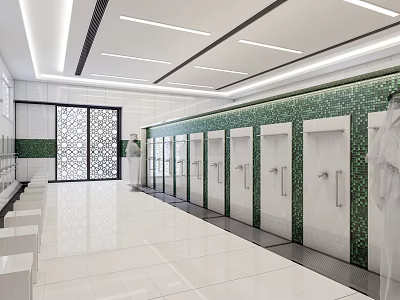 Modern Restrooms Restroom Area 3d model