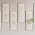 New Chinese Hanging Paintings 3d model