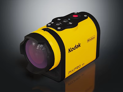 Kodak PIXPRO SP1 Compact Camera With Yellow And Black Sleek Design 3d model
