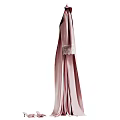 Elegant Pink Bathroom Accessories Shower Curtain With Delicate Lace Trim For Bathroom Decor