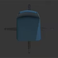 Modern Teal Leisure Chair With Padded Seat And Backrest Metal Swivel Base For Comfortable Seating