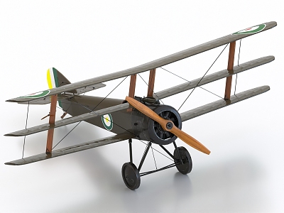 World War I Aircraft World War I Fighter World War II Aircraft Vintage Fighter 3d model