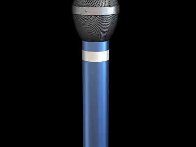 Modern Wireless Headphones With Blue Silver Sleek Design And Superior Audio Quality Experience 3d model