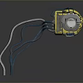 Yellow Device With Tilting Digital Screen Blue Hose And Control Panel