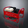 Wacker Neuson Gasoline Generator With Red Metal Frame And Suction Function