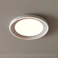Modern Minimalist White LED Flush Mount Ceiling Light For Bright Home Interior 3d model