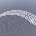 Modern Curved White Stone Stepping Path With Textured Surface For Outdoor Landscape