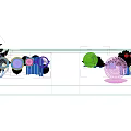Decorative Ornament Combinations on White Display Shelves with Vases Sculptures Books and Warm Lighting