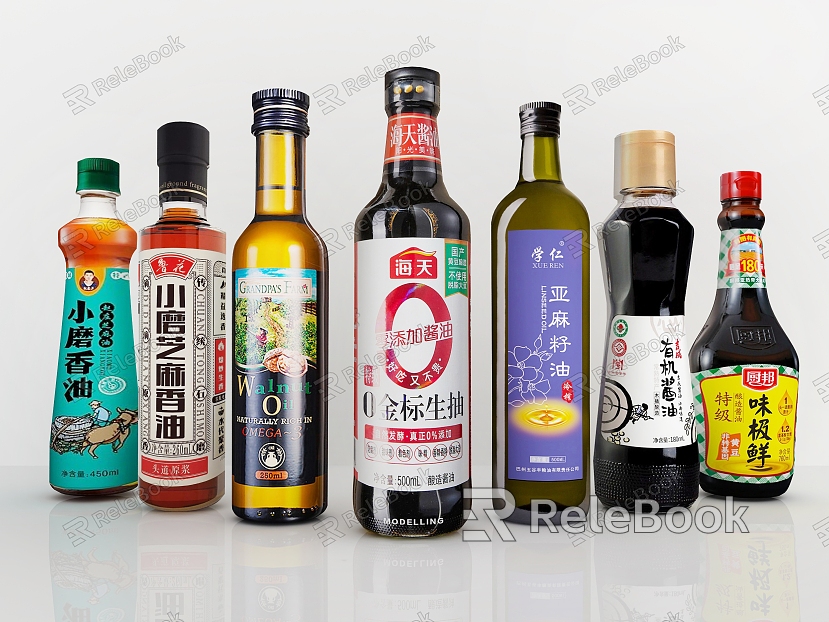 Seasoning combination seasoning bottle old soy sauce oyster sauce mature vinegar sesame oil seasoning kitchen supplies soy sauce sesame oil model