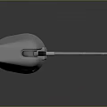 Modern Automatic Weapon with Long Barrel White Base and Control Panel 3d model