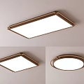 Sleek Modern Ceiling Lights In Rectangular Square And Circular Shapes With LED