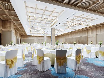 Modern Ballroom 3d model