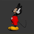Mickey Mouse Character With Black Ears White Gloves Red Shorts And Yellow Shoes Arms Outstretched