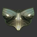 Elegant Women's Bra With Stylish Contoured Lines And Glossy Metallic Design