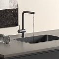 Modern sink vegetable basin embedded sink faucet 3d model