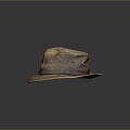 Cowboy Hat Denim Wool Hat Wilderness Hat Hat Realistic 3d model