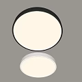 Modern Round Ceiling Lights In Black And White Minimalist Home Design