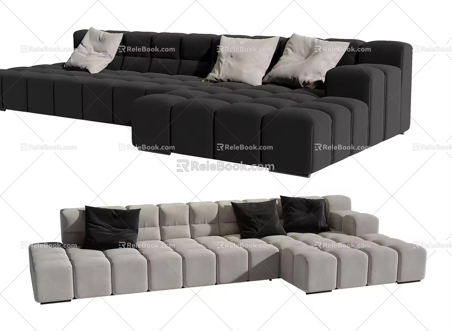 Modern Multiplayer Sofa 3d model
