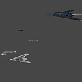 Advanced Silver Fighter Jet With Sleek Design Wing Markings And Mounted Missiles
