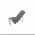 Inclined Vibrating Conveyor With Metal Frame And Hole Design For Industrial Use