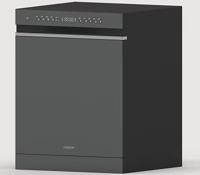 Sleek Black Built In Kitchen Oven Appliance With Digital Control Panel 3d model