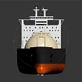 Realistic LNG Carrier Model With Spherical Tanks And Hull Design