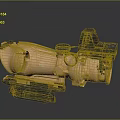 Tactical Weapon Optical Sight With Tan Body Black Components And Adjustment Knobs