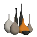 Assorted Flower Vases In Various Colors And Unique Shapes For Home Decor